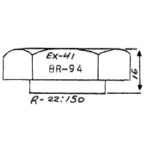 TUERCA INTERIOR  TRASERA RENAULT V.I.