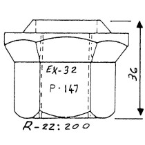 TUERCA EXTERIOR PERNOS PEGASO
