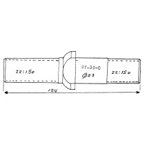 PERNO RUEDA DERECHA PLATAFORMAS 124MM