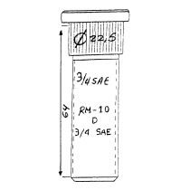 PERNO RUEDA IZQUIERDA-DERECHA REMOLQUE 64MM