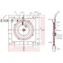 BASE GIRATORIA 0-180 GRADOS ASIENTO MONTCADA