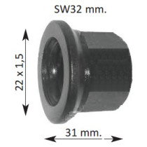 TUERCA PERNO GIRATORIA HEXAGONAL RYME LECIÑENA RUEDA SIMPLE DAF-IVECO-MAN-MERCEDES-VOLVO-NEOPLAN-RENAULT