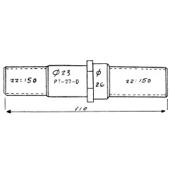 PERNO RUEDA DERECHA PLATAFORMAS 110MM