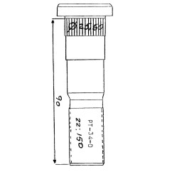 PERNO RUEDA DERECHA PLATAFORMAS 90MM