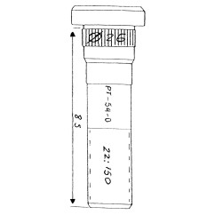 PERNO RUEDA DERECHA PLATAFORMAS LLANTA 15" 85MM