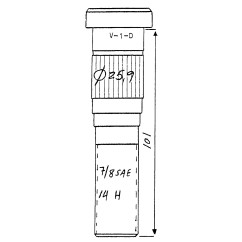 PERNO RUEDA DERECHA TRASERA TRIPLE TRACCION VOLVO